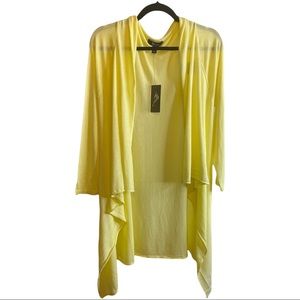 NWT - YELLOW OPEN FRONT THIN CARDIGAN by MessBebe